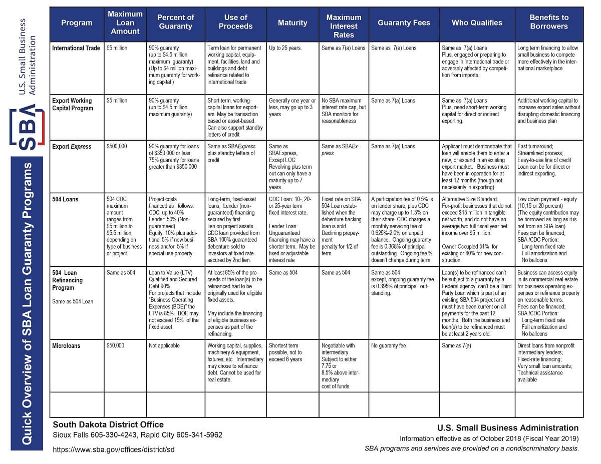 sba loan options)